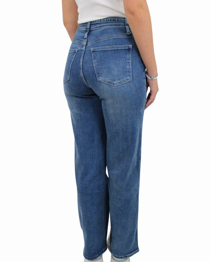 LAULIA BELT WIDE LEG JEANS | BLUE