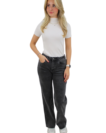 ICONIC WIDE LEG JEANS MF-132 | DARK GREY