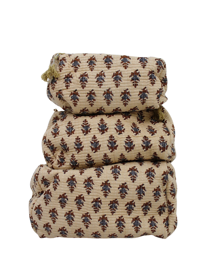 TOILET BAG | FLORAL NUDE