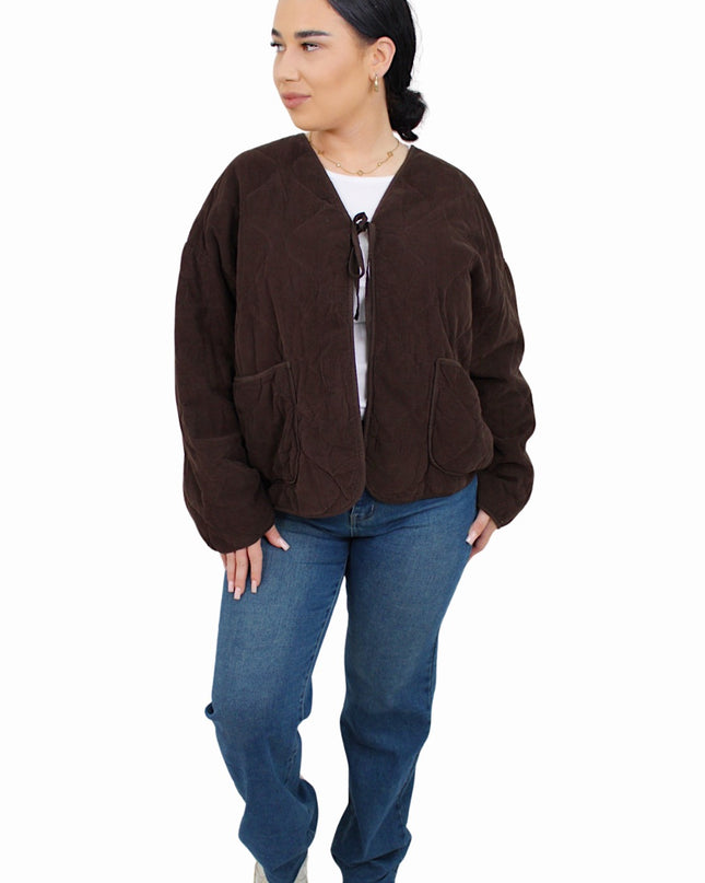 LOLA OVERSIZED JACKET | CHOCO