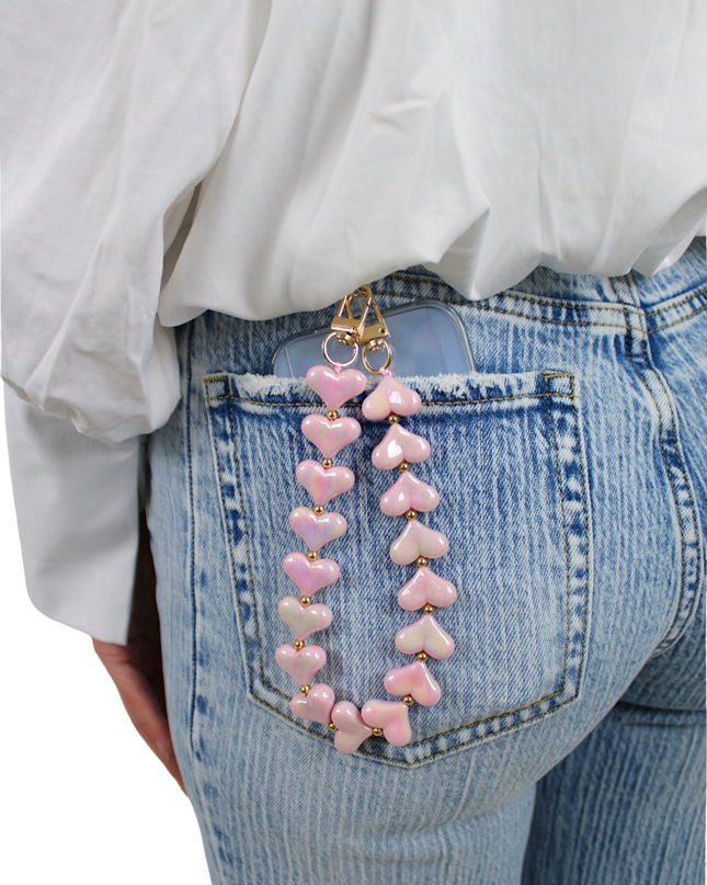 PHONE CORD HEART | PARELMOER PINK
