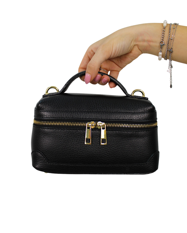CLEO LEATHER BAG | BLACK