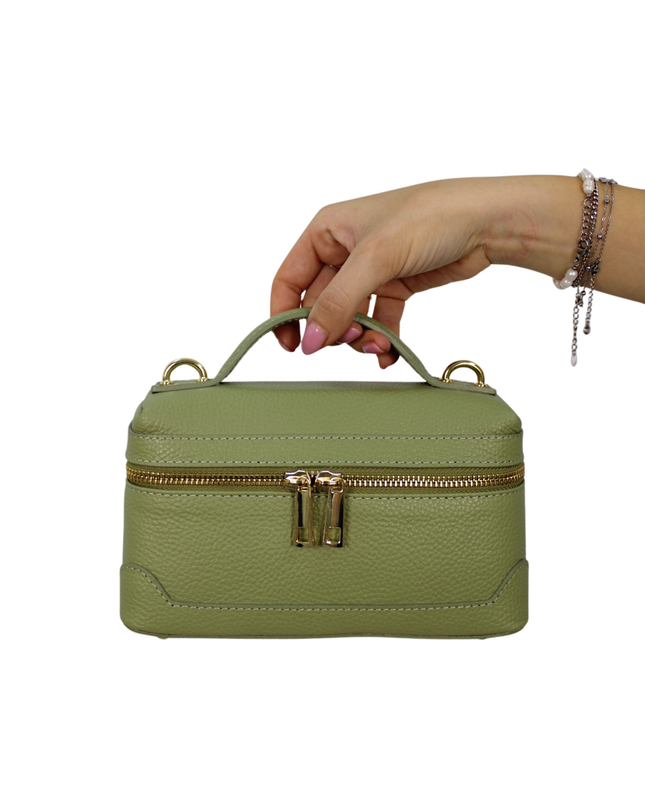 CLEO LEATHER BAG | OLIVE