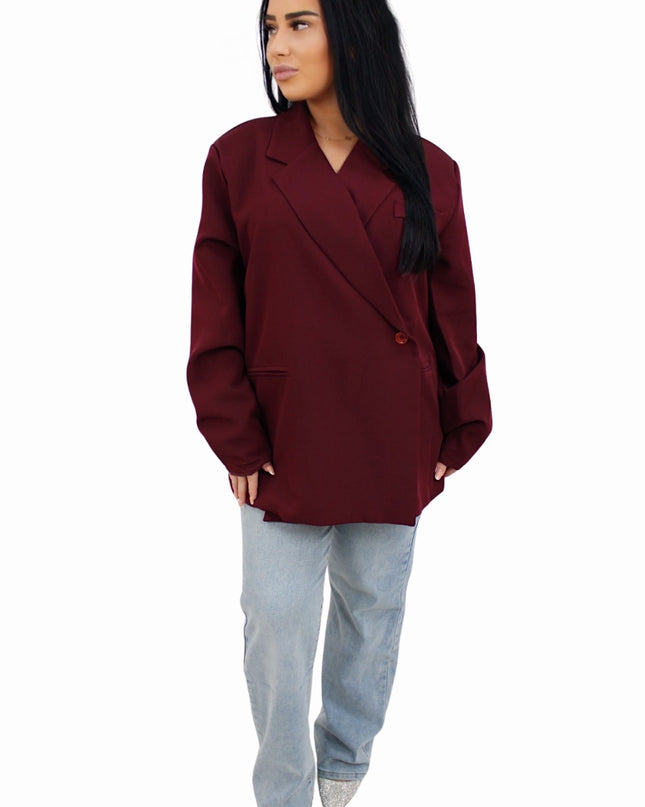 CLASSY MAE BLAZER | BORDEAUX