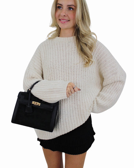 BASIC OVERSIZED KNIT | VANILLA