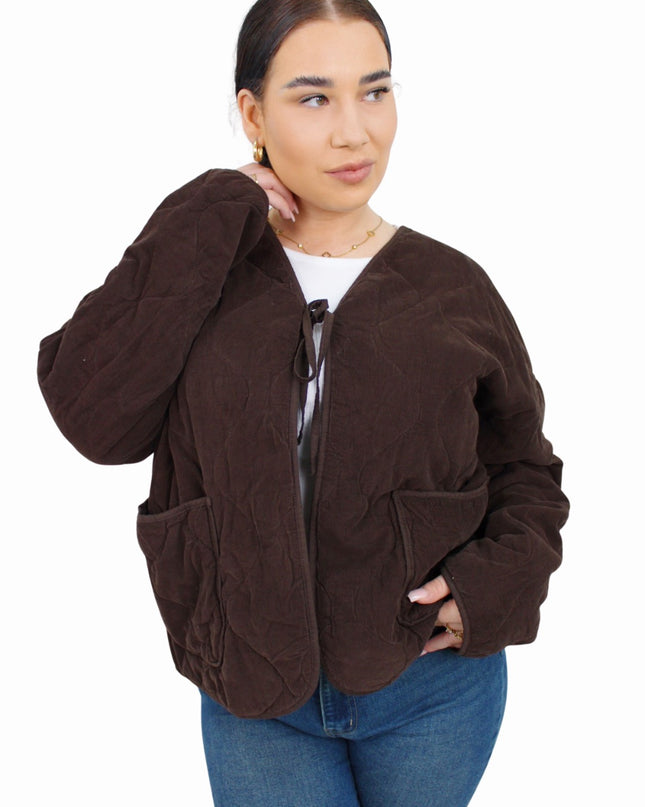 LOLA OVERSIZED JACKET | CHOCO