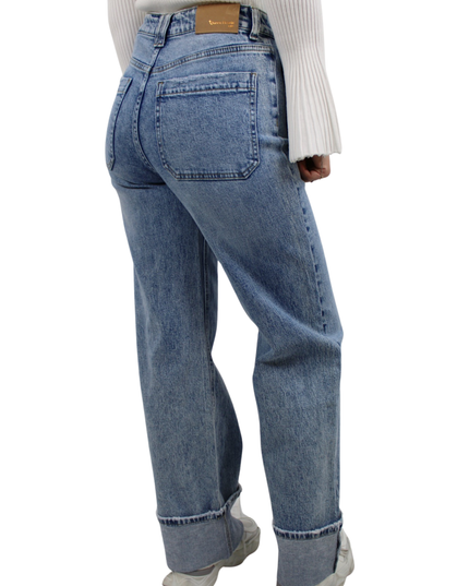 QUEEN HEARTS POCKET JEANS W3802 | BLUE