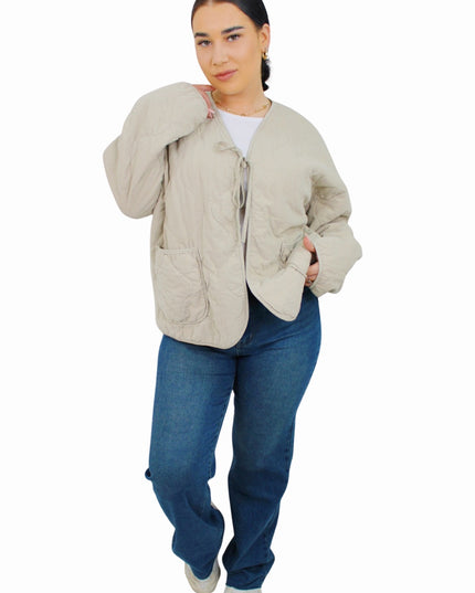 LOLA OVERSIZED JACKET | BEIGE