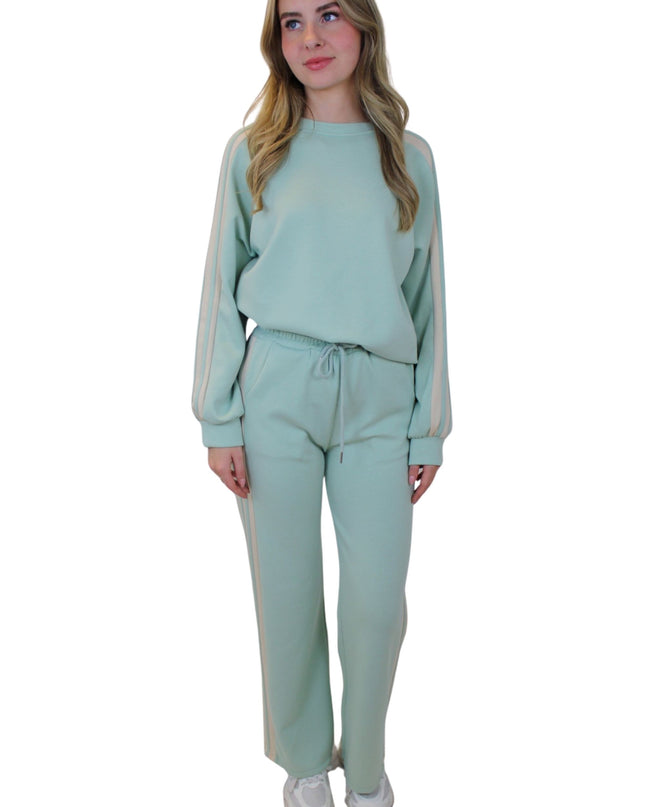 STRIPED 2-PIECE LOUNGE SET | MINT