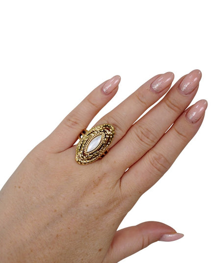 STATEMENT STONE RING | GOUD