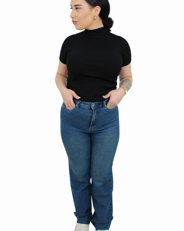VS MISS WIDE LEG JEANS XJ381 | DARK BLUE