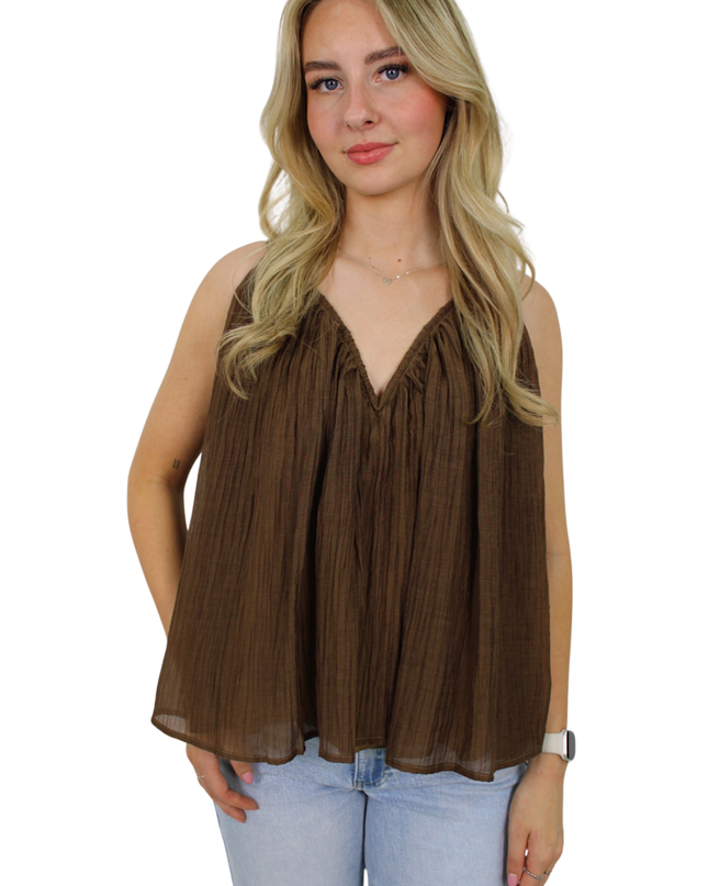 SUMMER BLOUSE | BROWN