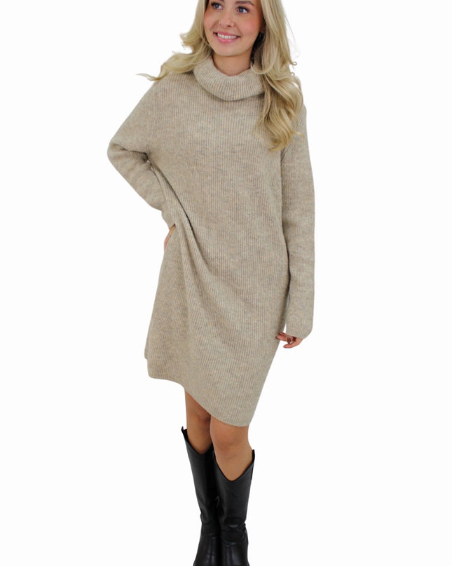 BASIC KNIT DRESS | BEIGE