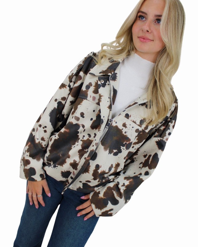 SUEDE BOMBER JACKET | COW