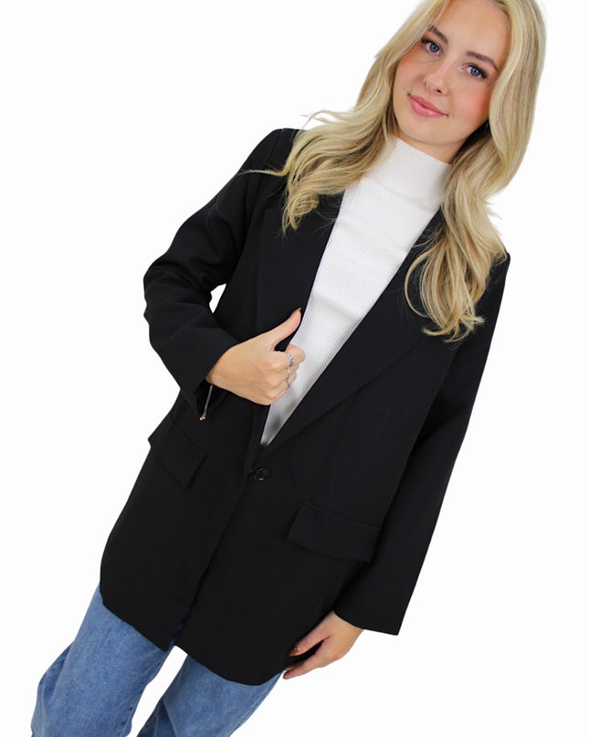 MOLLY BASIC BLAZER | BLACK