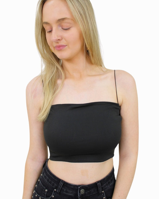 BASIC CROP TOP | ZWART