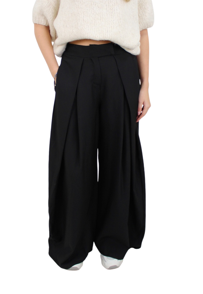 (PRE-ORDER MA 2 FEB) LIVIA WIDE LEG PANTALON | BLACK