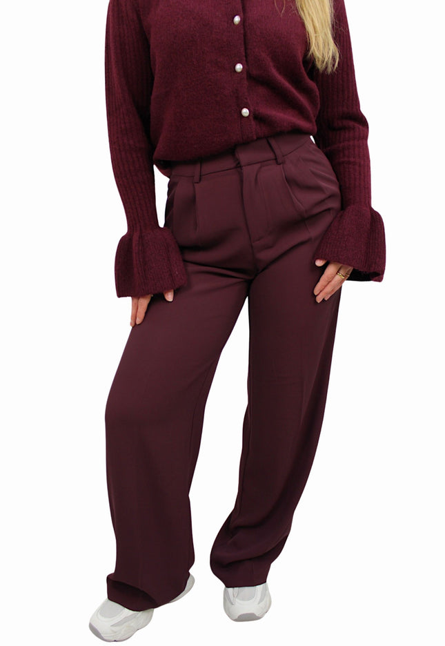 MARY PANTALON | AUBERGINE