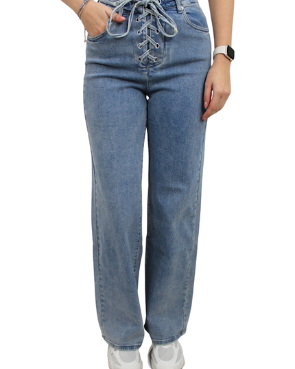 LAULIA BOW WIDE LEG JEANS | Y3367-2