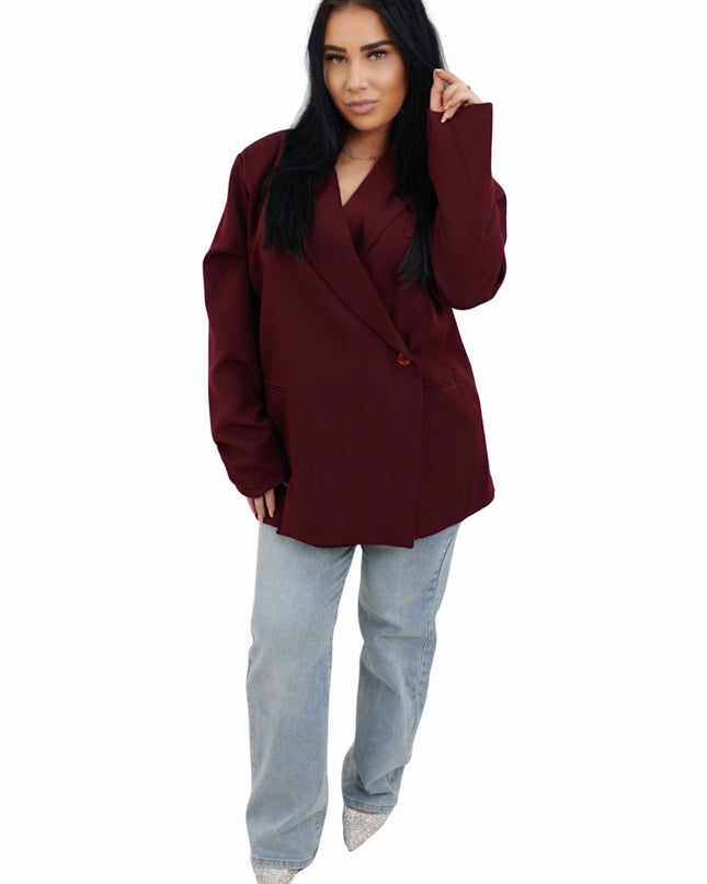 CLASSY MAE BLAZER | BORDEAUX
