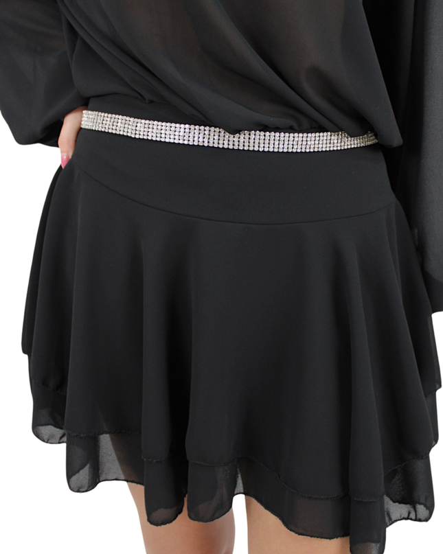 GLITTER BELT SQUARE | SILVER