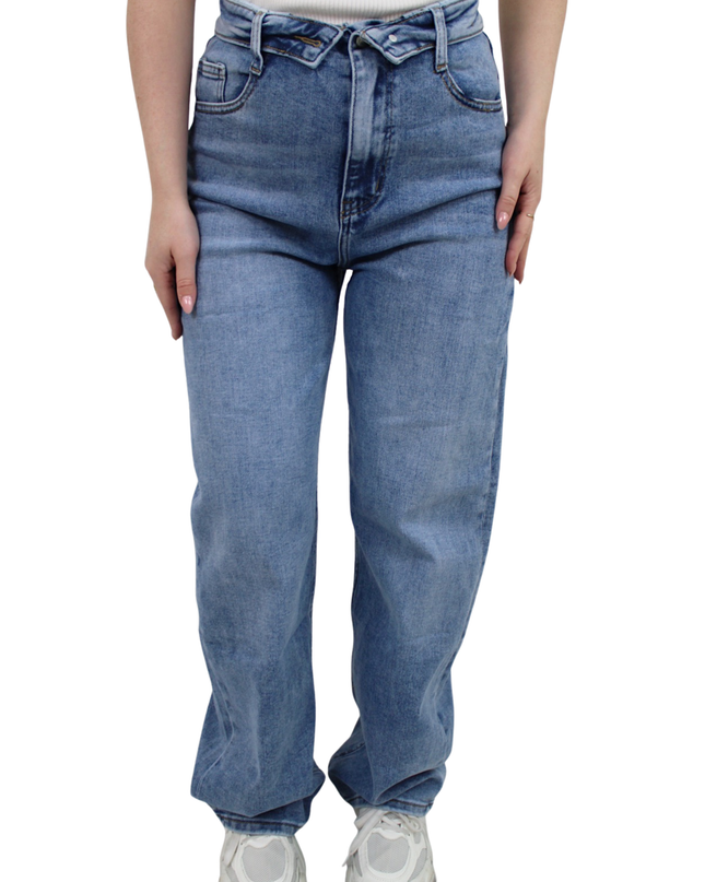 HELLO MISS BALLOON STRAIGHT LEG JEANS | HM1511-1