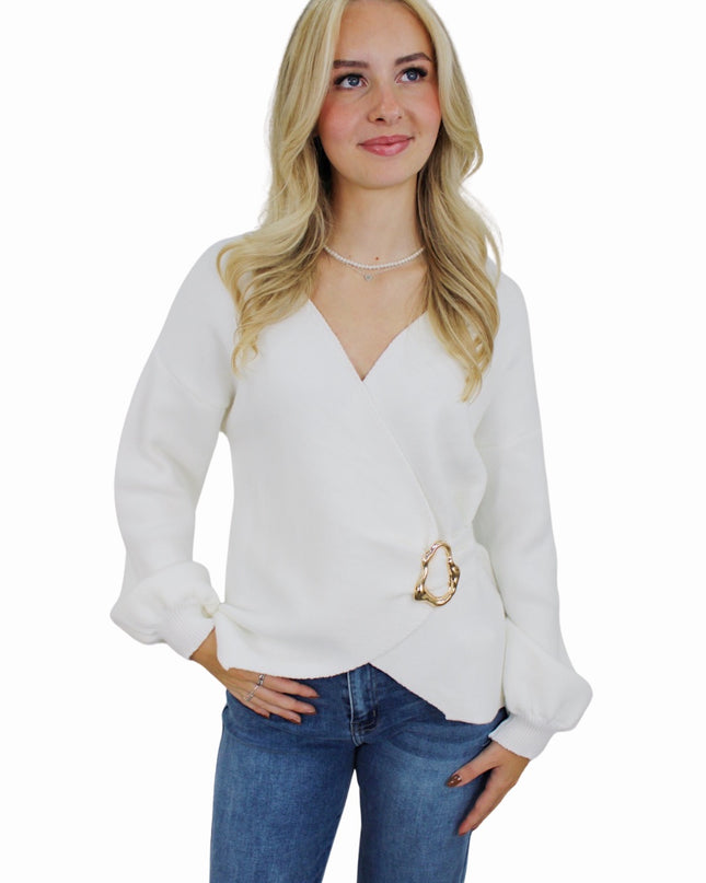 CLASSY FALL TOP | WHITE