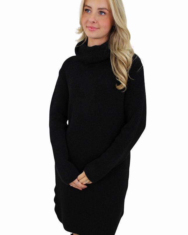 BASIC KNIT DRESS | BLACK