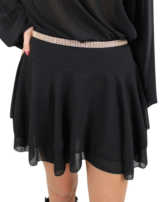 GLITTER BELT SQUARE | GOLD