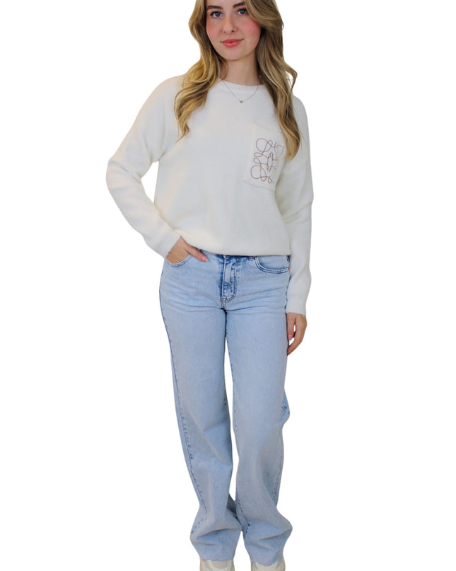 INSPIRED SOFT SWEATER | WHITE