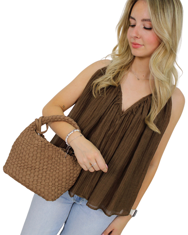 SUMMER BLOUSE | BROWN