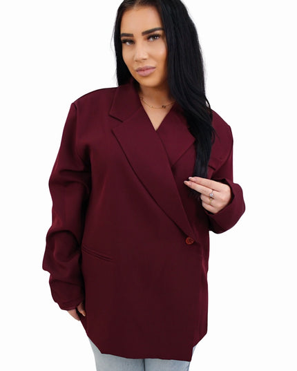 CLASSY MAE BLAZER | BORDEAUX