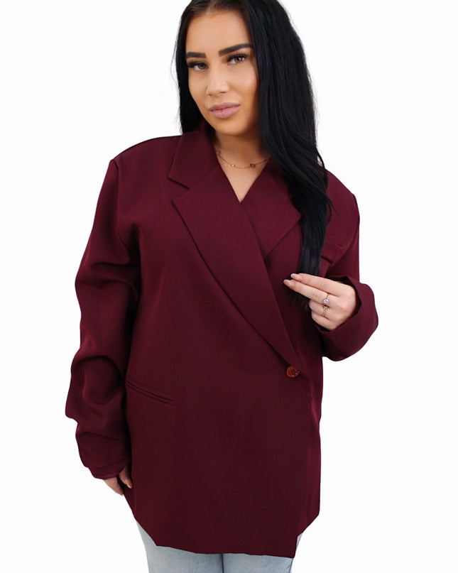 CLASSY MAE BLAZER | BORDEAUX